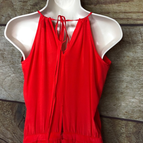 Michelle Mason Size 2 Red Dress Lace Underlay NEW - Picture 6 of 9